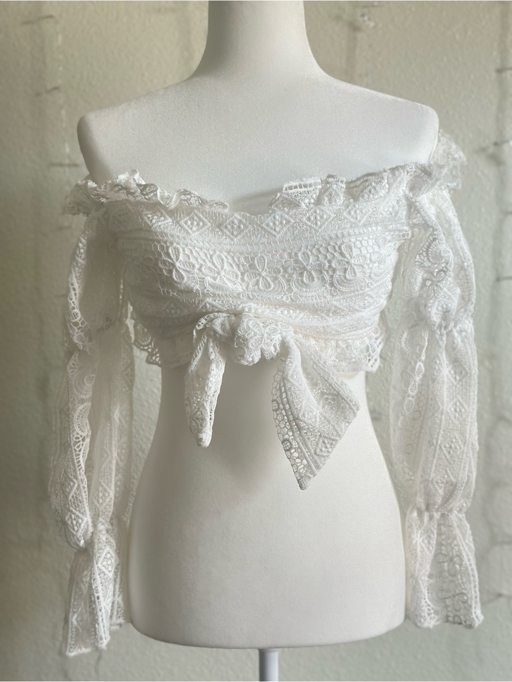 SHEIN White Lace Bralette